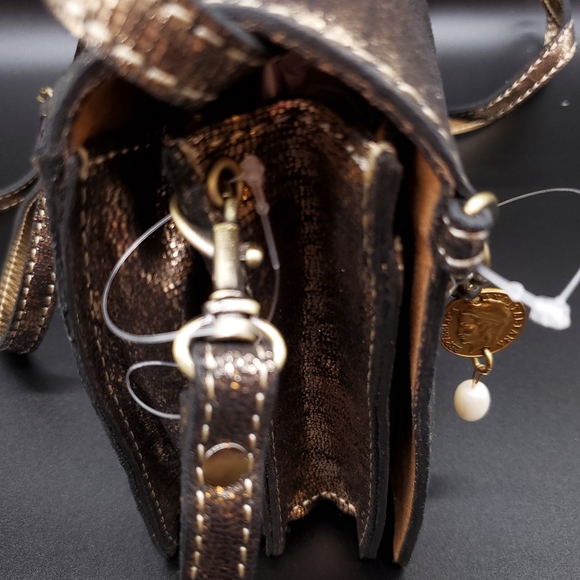 🎁🔥Patricia Nash Metallic Exotic Lizard Lanza - Picture 7 of 14